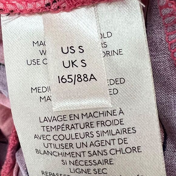 Free People Mackenzie Shirt Womens S Red Pink Striped Sleeveless Wrap Button Top - Picture 13 of 16